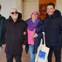Ο Ι. Βαρδακαστάνης στο Ιμαρέτ Κομοτηνής με τους ξεναγούς και το συνεισηγητή, Stefano Mallia