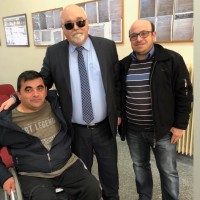 Ο Ι. Βαρδακαστάνης με εκπροσώπους του αναπηρικού κινήματος στη Σπάρτη, 13 Μαρτίου 2019